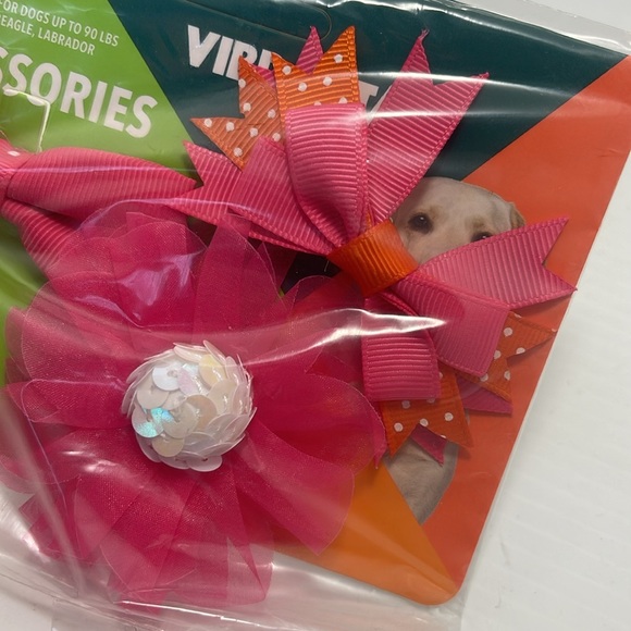 Pink Dog Accessories 3 Pieces Set NWT - Picture 5 of 8